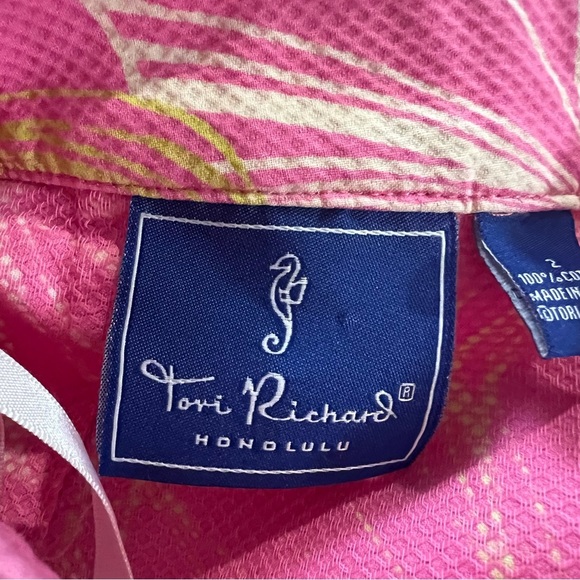 Tori Richard Honolulu Jacquard Floral Pink mini skirt size 2 - Picture 6 of 8
